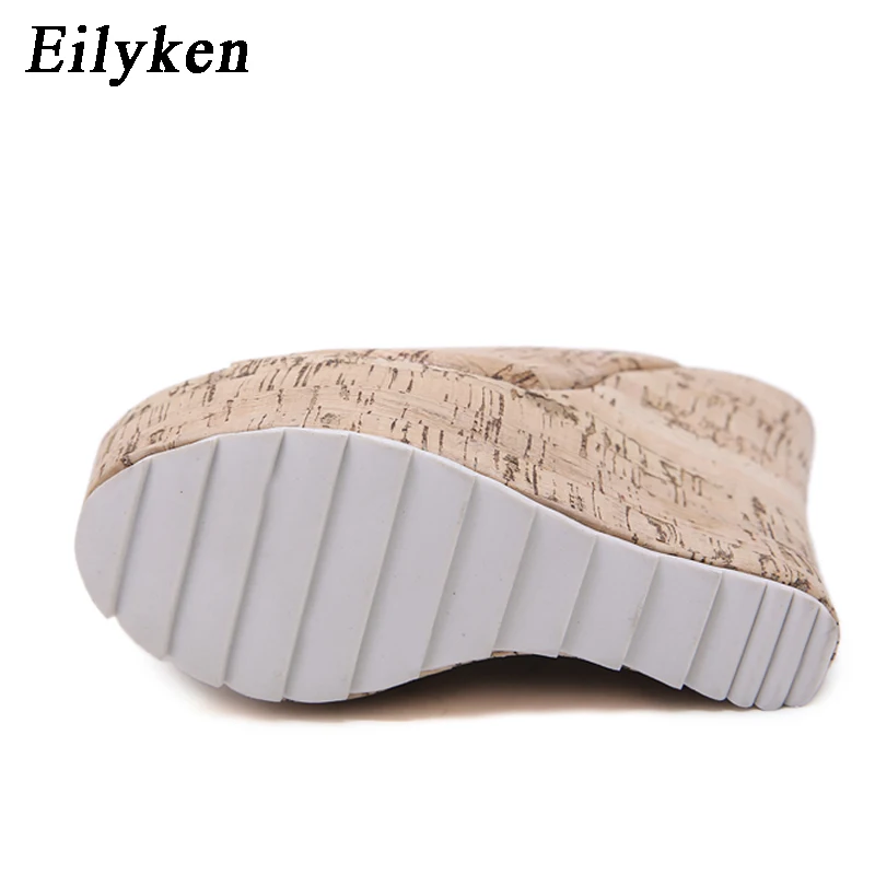 Eilyken Summer Comfortable Non-Slip Platform Wedges Women\'s Slippers Designer Open Toed Roman Sandals Party Shoes