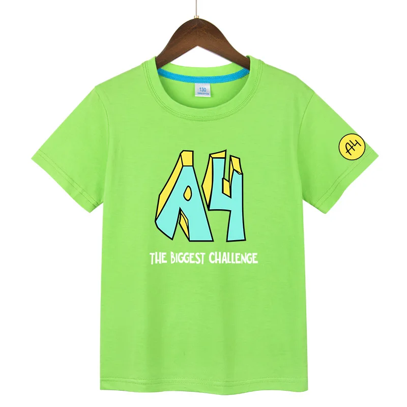 Merch A4 Donuts Print Boy Girl Tshirt vlad a4 Soft Comfortable Child Short Sleeve T-Shirt Cotton Kids Tees for Daily Casual Wear