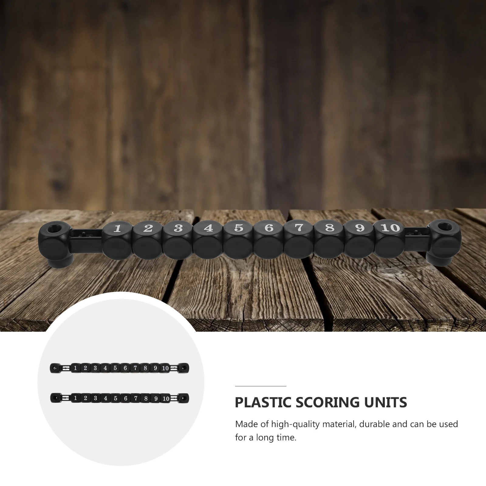 

2pcs Foosball Scoring Counters For Desktop Durable Plastic Scorekeeper Bar Black Color Soccer Table Replacement Tool