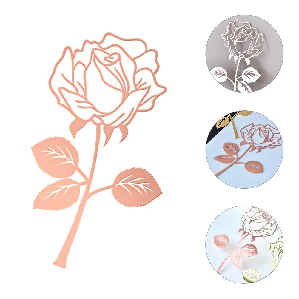 Metal Bookmark Flower Shaped Decorative Bookmarker For Students Rustic Steel Book Markers Unique Gift Christmas Party Favor