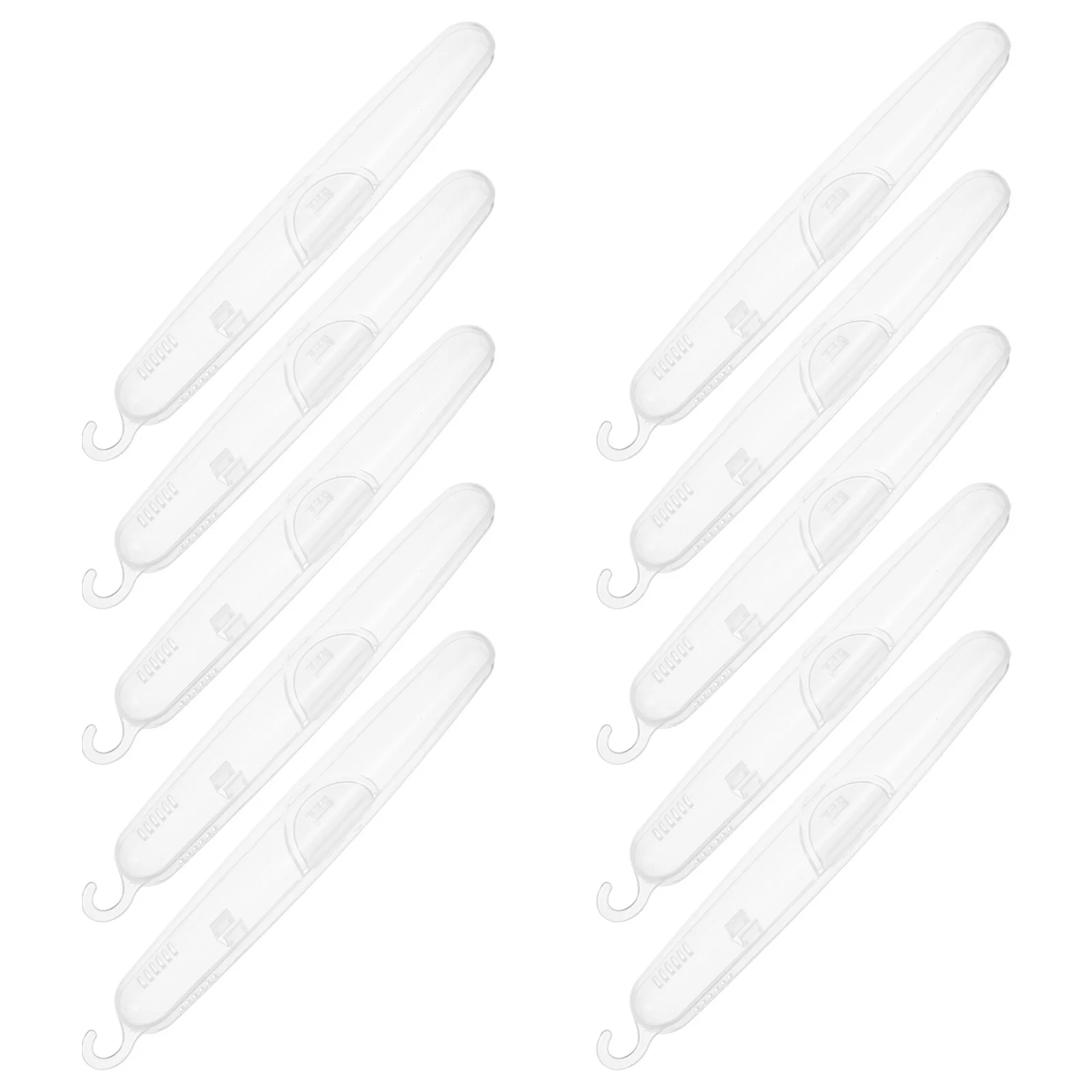 10 قطعة صندوق فرشاة الأسنان مادة PP المحمولة فرشاة الأسنان تخزين حالات السفر المنظم في الهواء الطلق حامل حماة فرشاة أسنان نظيفة #5