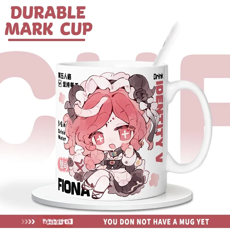 

High Aesthetic Value Cerc Mug Water Drinking Cup Priest Lala T Surrounding Gifts with Lid Cute Cartoon Anime Design
