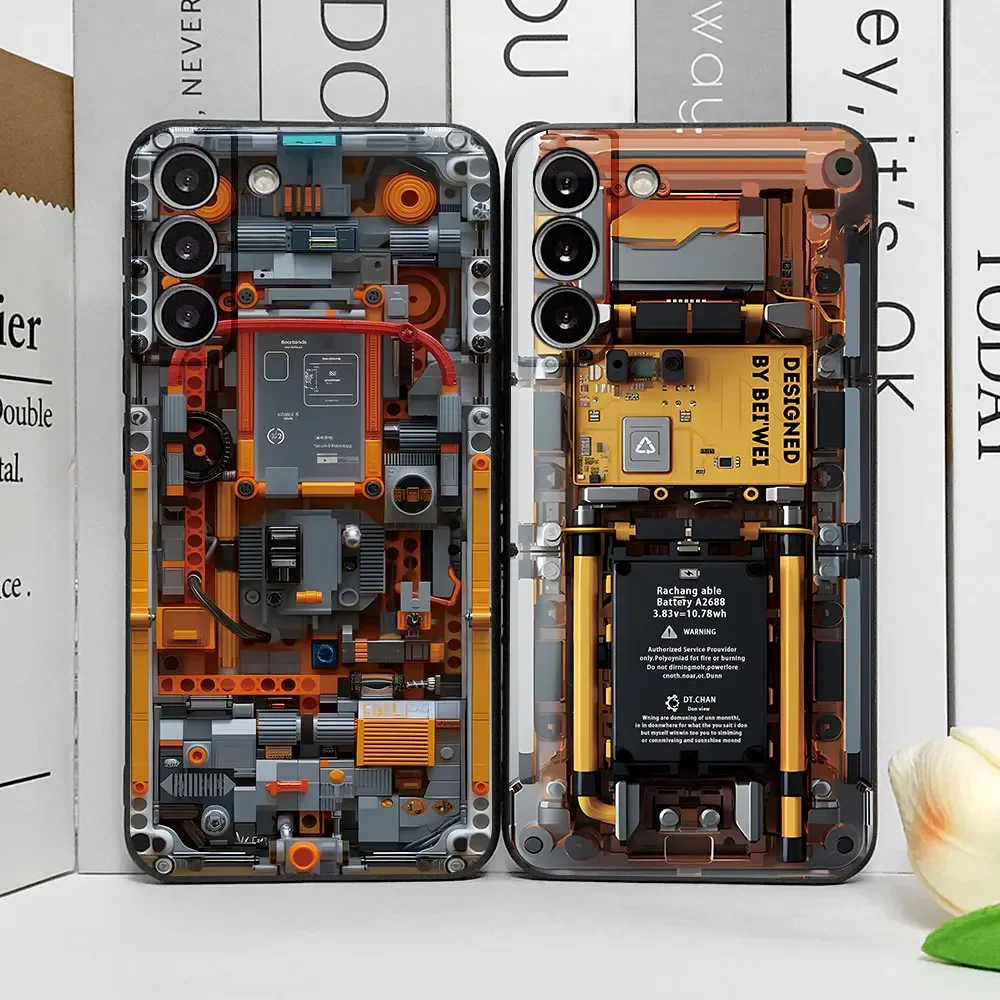 OPPO Realme 고급 회로 기판 전화 케이스, 소프트 실리콘 커버, 추상 커버, C53, C55, C33, C30, C20Y, 7, 8, 9I, 10 프로 플러스, 5G