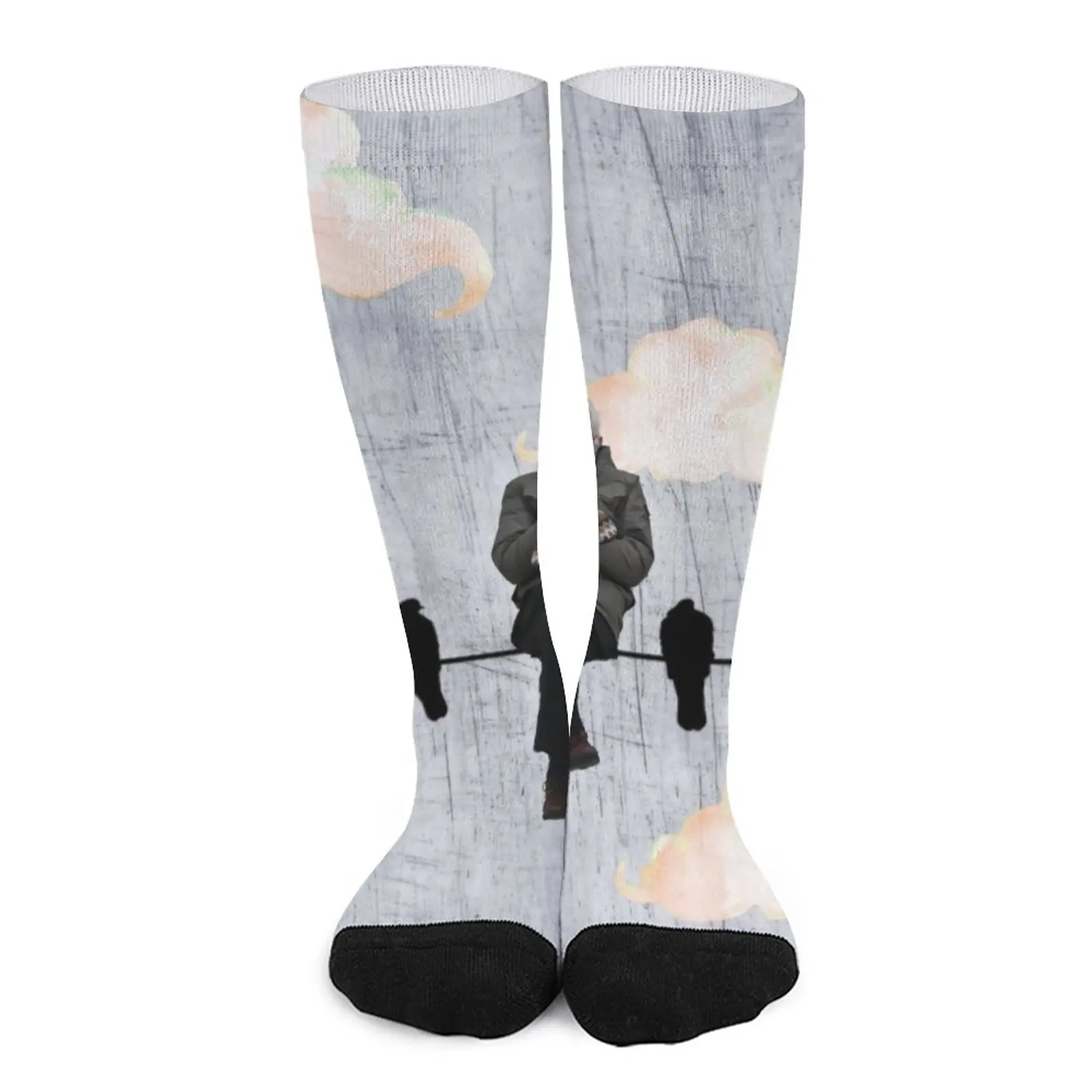 bernie sanders with the birdies on a wire Socks designer socks shoes