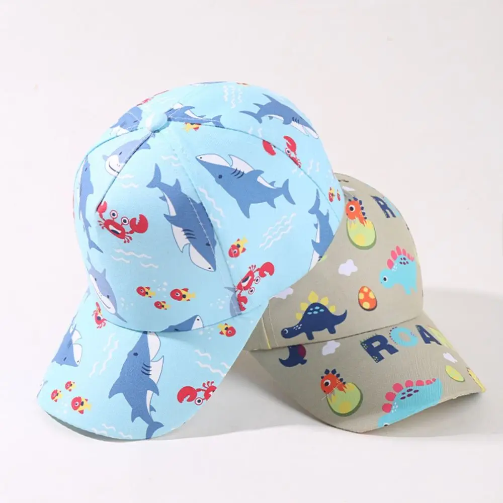 High Quality Cute Cartoon Print Sunscreen Hat Breathable Children Bucket Caps Toddler Casual Sun Cap