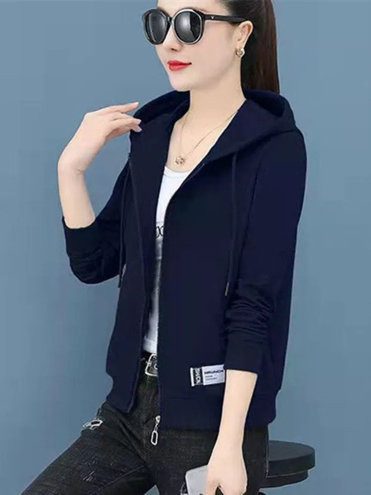 Ort zíper hoodie feminino primavera outono fino gola esporte sle jaet senhoras comute sle tubo reto pe