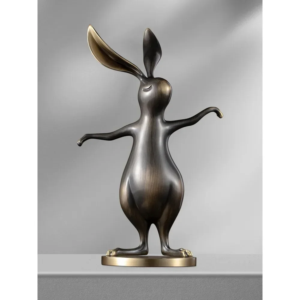 

Lucky Rabbit, гостиная, вход, ТВ-шкаф, украшения для дома, свет, роскошный элитный офисный настольный художественный орнамент