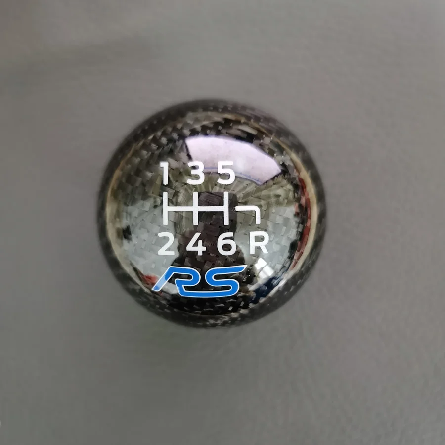 6 Speed Manual For Ford Focus Fiesta RS ST Shift Knob Car Handball Gear Stick Lever Carbon Fibre