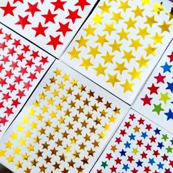 10 Sheets Stickers five point Star Colorful Children DIY Accessories Sticker Diary Decoration Growth Handbook Kids Rewards