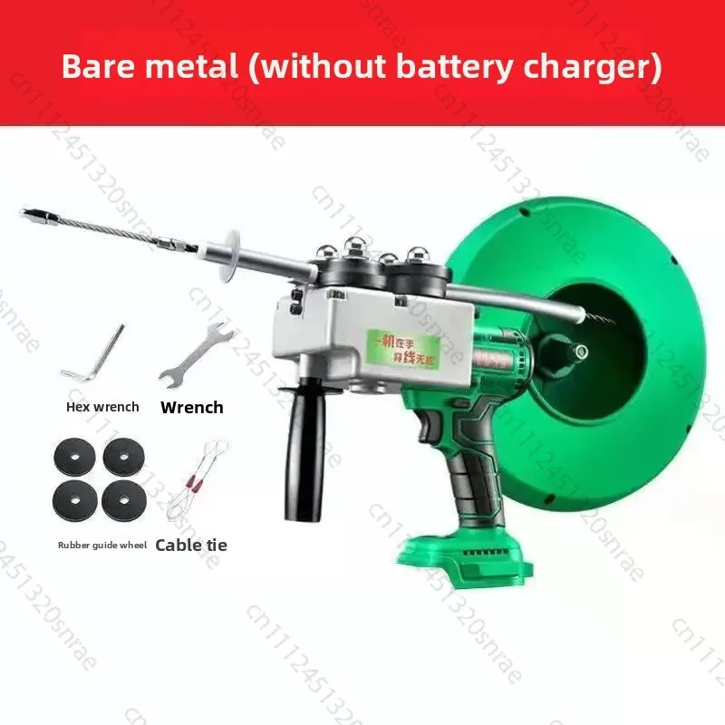 Tube Decoration Communication 40m/Min Lithium Battery Threading Machine Brushless Portable Electric Pull