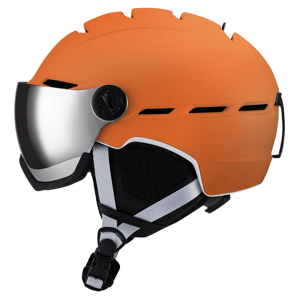 

Улучшенная система вентиляции: Лучший взрослый лыжный шлем с очками и защитным визором от УФ-излучения