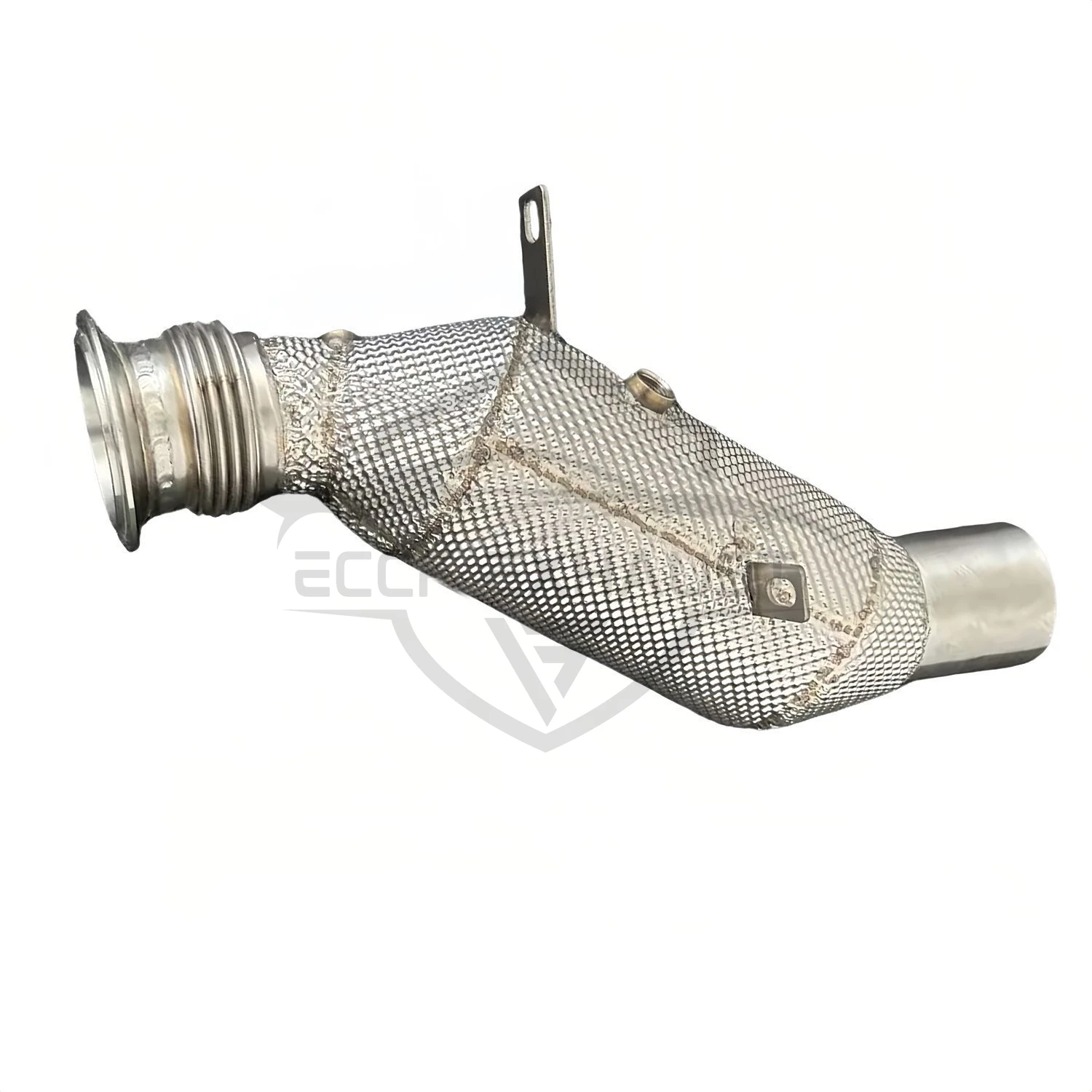 

High Flow Stainless Steel Downpipe With Heat Shield For BMW 535 535GT N55 3.0T Maximize Exhaust Flow
