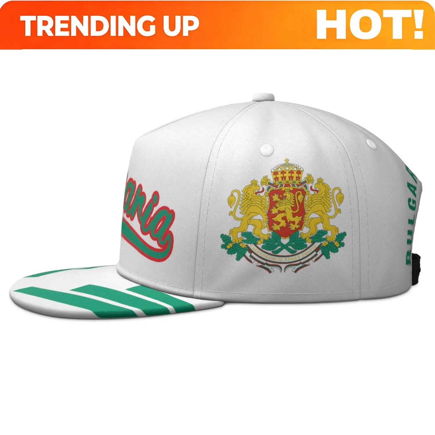 Bulgaria Flat Brimmed Cap Free Custom Made Name Number Hip-hop Hat Country Nation Flag Bg Bulgarian College Photo Headgear