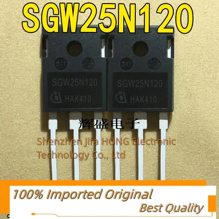 10PCS/Lot   SGW25N120 SGW25R120 25A1200V TO-247  Imported Original Best Quality