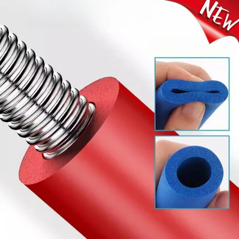 

1,8 м синяя PPR термоизоляционная трубка, губка, пенопластовая резиновая трубка для внешних трубок кондиционера, водонепроницаемый защитный рукав