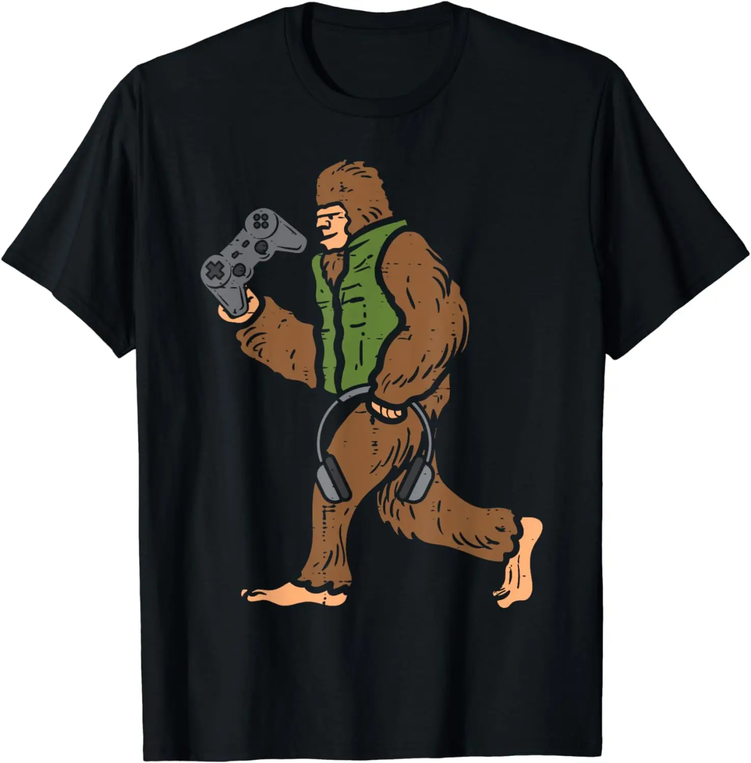 

Gamer Bigfoot Sasquatch Funny s Kids Men Youth Toddler T-Shirt