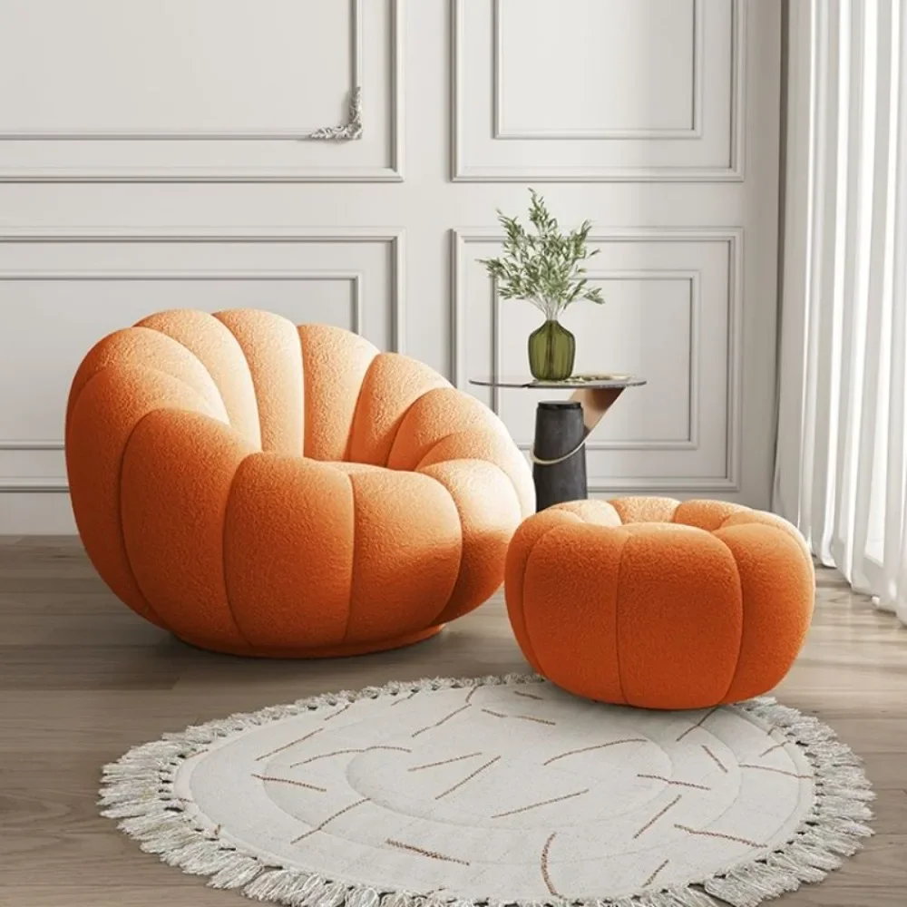 

Lazy sofa, single or double pumpkin sofa chair, lamb plush sofa, balcony, rotating leisure chair, can lie down sleep furniture