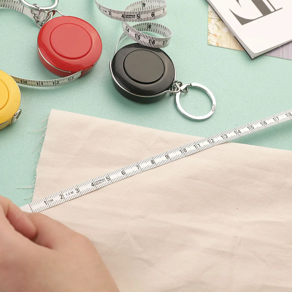 Fniiva 1/5pcs 150cm Tape Measure Portable Soft Measuring Tool Flexible Ruler Sewing Tailor Office Measure Waist Measure