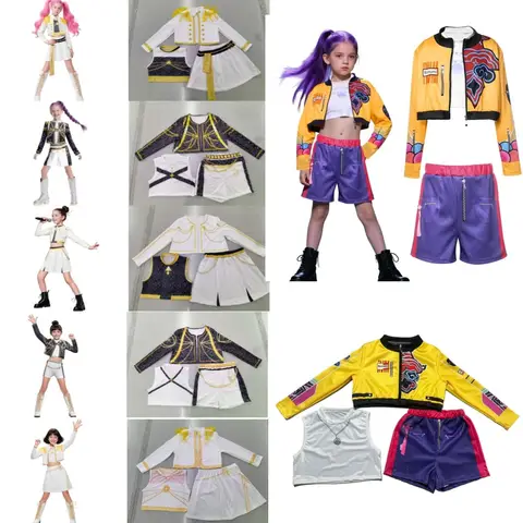 Barnflickor Rumi Cosplay-kostym Idol Star Kpop Grupp Rollspelskläder Anime Scenframträdande Kostym Halloween Set 10 best sales Robocop-cosplay - №4