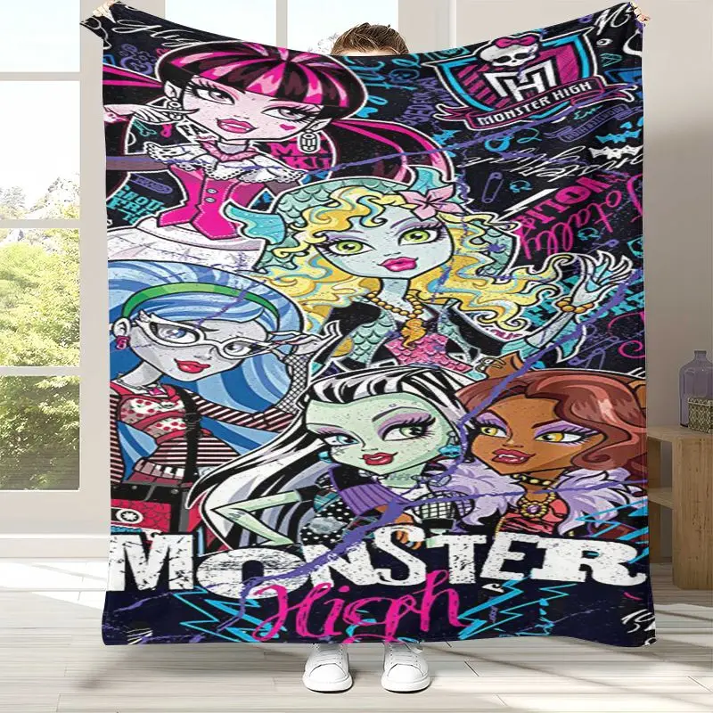 Draculaura Monster High Cartoon Doll Soft Flannel Throw Blanket,Cozy Blanket for Bed,Sofa,Living Room,Picnic,Camping,Home Decor