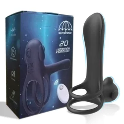 Penis Ring Vibrator Wireless Remote Control Sex Toys Cock Ring Delay Ejaculation Vaginal Massager Sex Tooys for Men Male Sexy 18