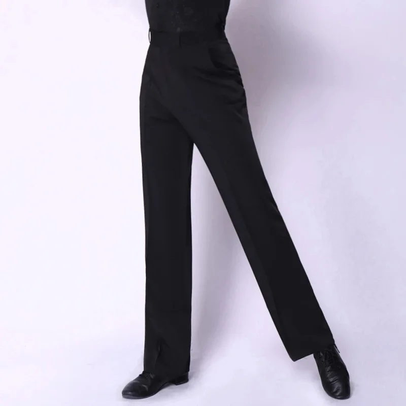 New Dance Trousers 2022 Men National Standard Modern Ballroom Dancing Pants Costumes Adult Latin Training Clothing Black pant