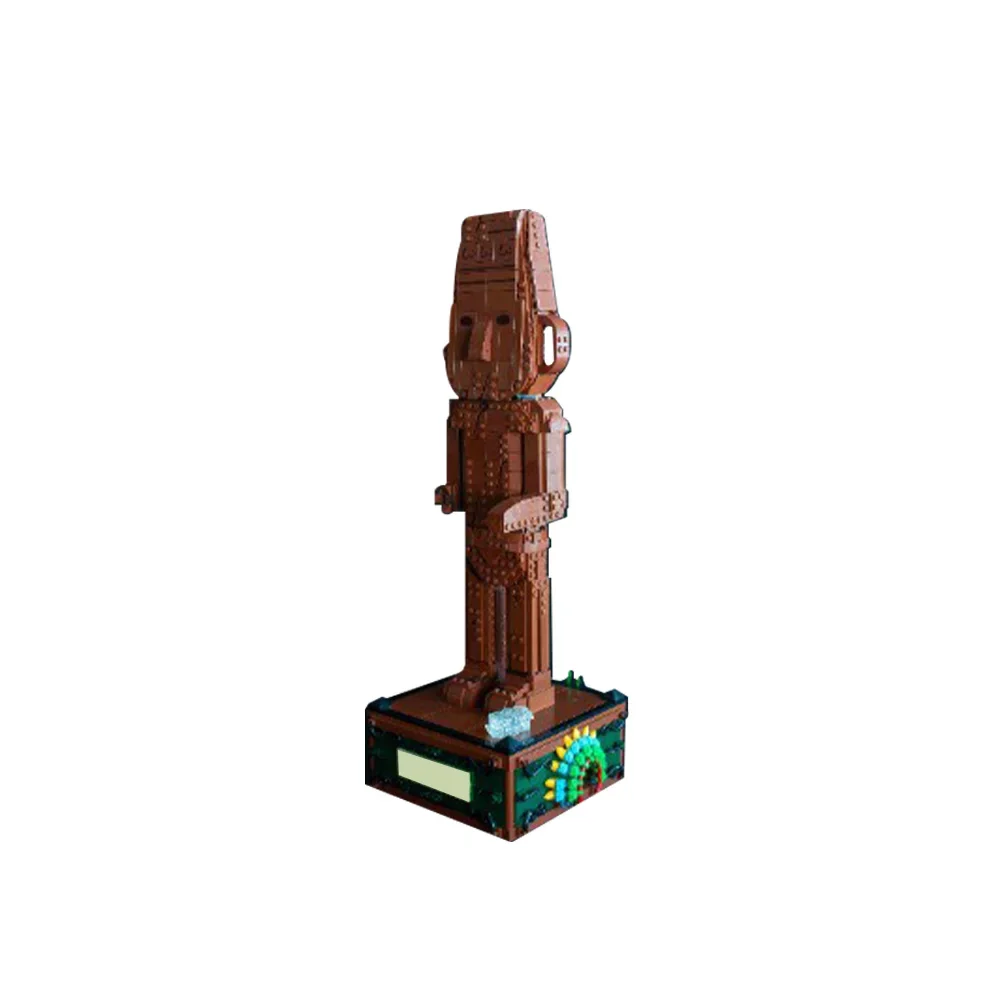 MOC The Broken Ear Idol Model importer décennie ks, Adventure Animation Museum Statue, Action Rick, Assemblé Brick Toy, Kids Gift