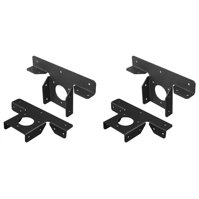 AA19 4 Pack Heavy Duty Pergola Corner Brackets Extension 3-Way T Brackets For 4 X 4 Post Bracket Pergola Gazebo Kit