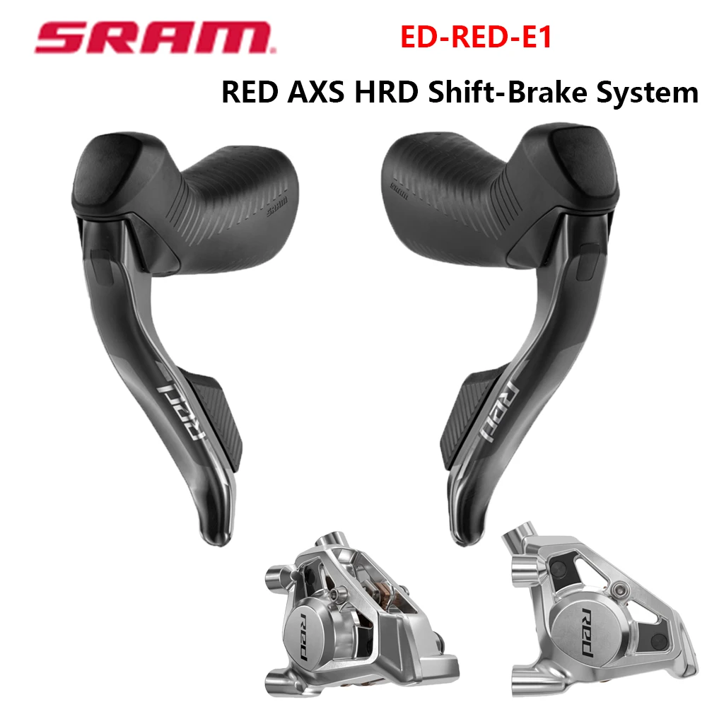

Система переключения передач и тормозов SRAM RED AXS HRD ED-RED-E1 AXS, передний и задний переключатели, карбоновый рычаг тормоза для шоссейного велосипеда