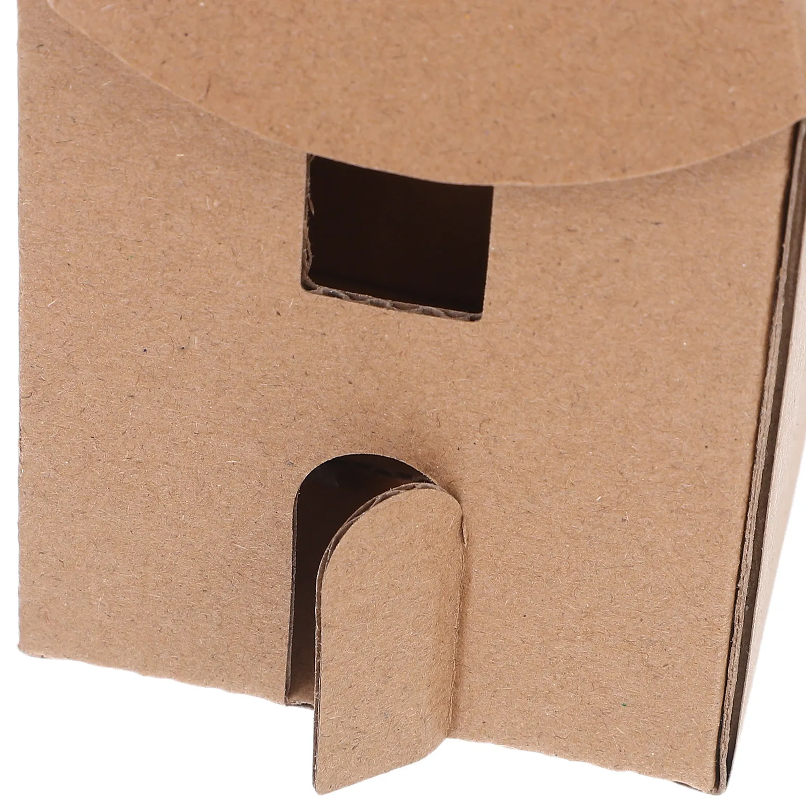 1 Set Kinder-Kartonhaus Miniatur-Bausatz für Kinder DIY Bastelaktivität Heim- und Schulprojekte Tragbares Spielhaus Dekoration