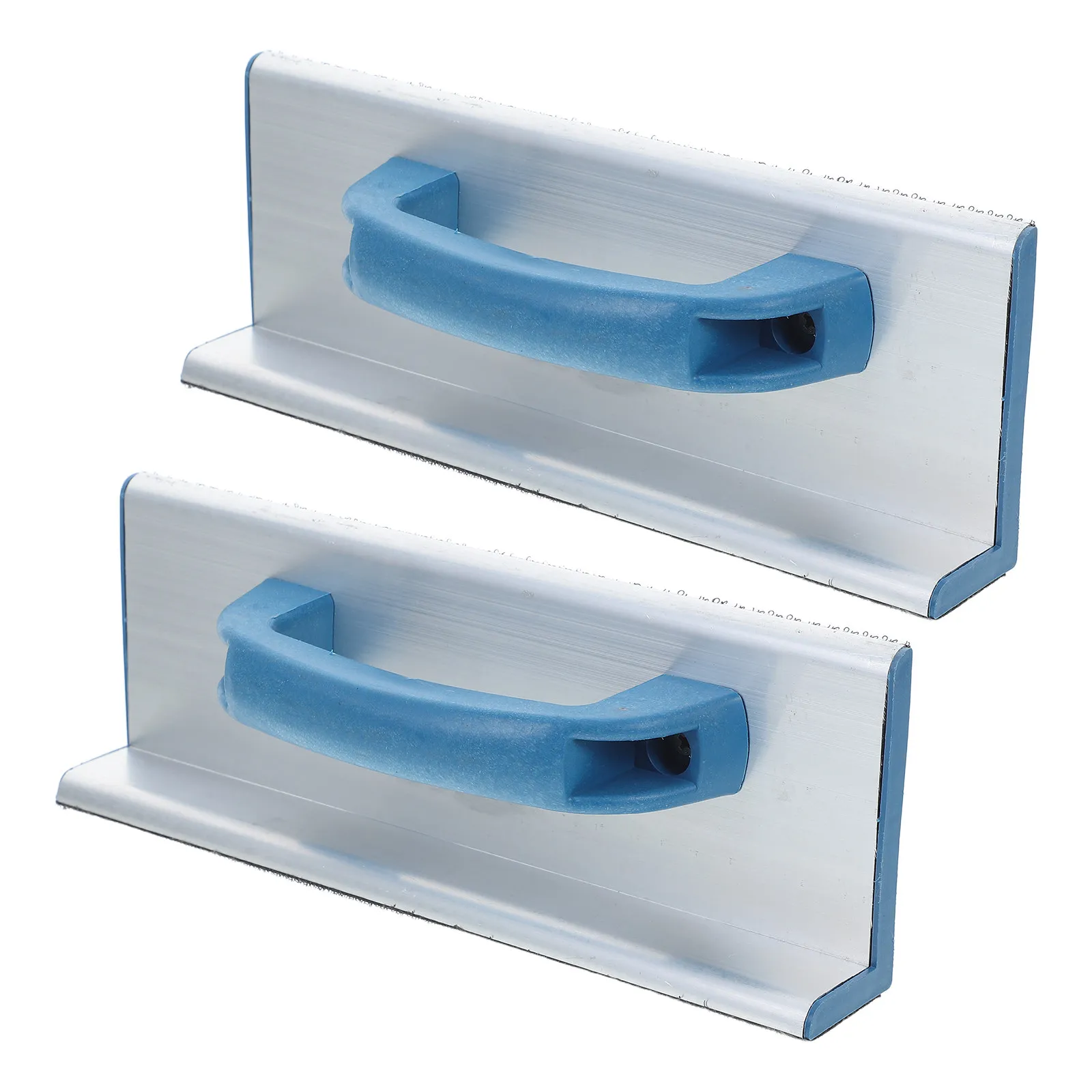 2Pcs Self-Adhesive Corner Sandpaper Holder with Ergonomic Plastic Handle Aluminum Frame Lightweight Sanding Block for Walls