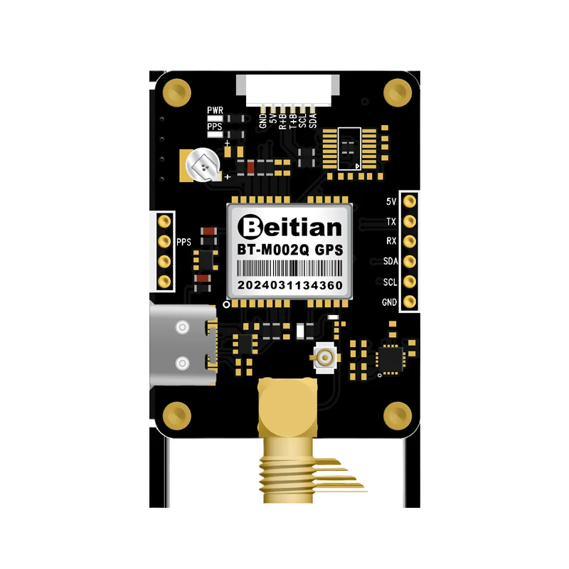 GGDX BT-M002C GNSS Module with Dual-frequency L1+L5, RTK Differential, High Built-in for GPS/Beidou.