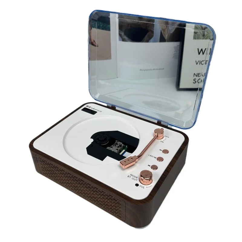 

Vintage Portable CD Player Album Two-Way Bluetooth Audio Player Disc Birthday Gift