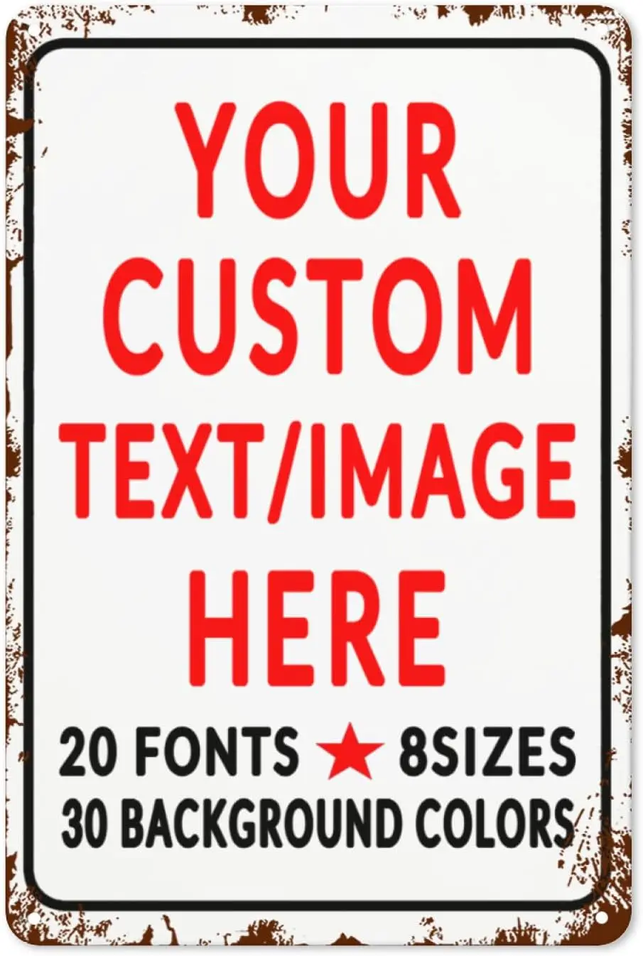 Custom Personalized Outdoor & Indoor Signs - Customized No Trespassing & Delivery Signs for Home or Office ()--Tin Sign