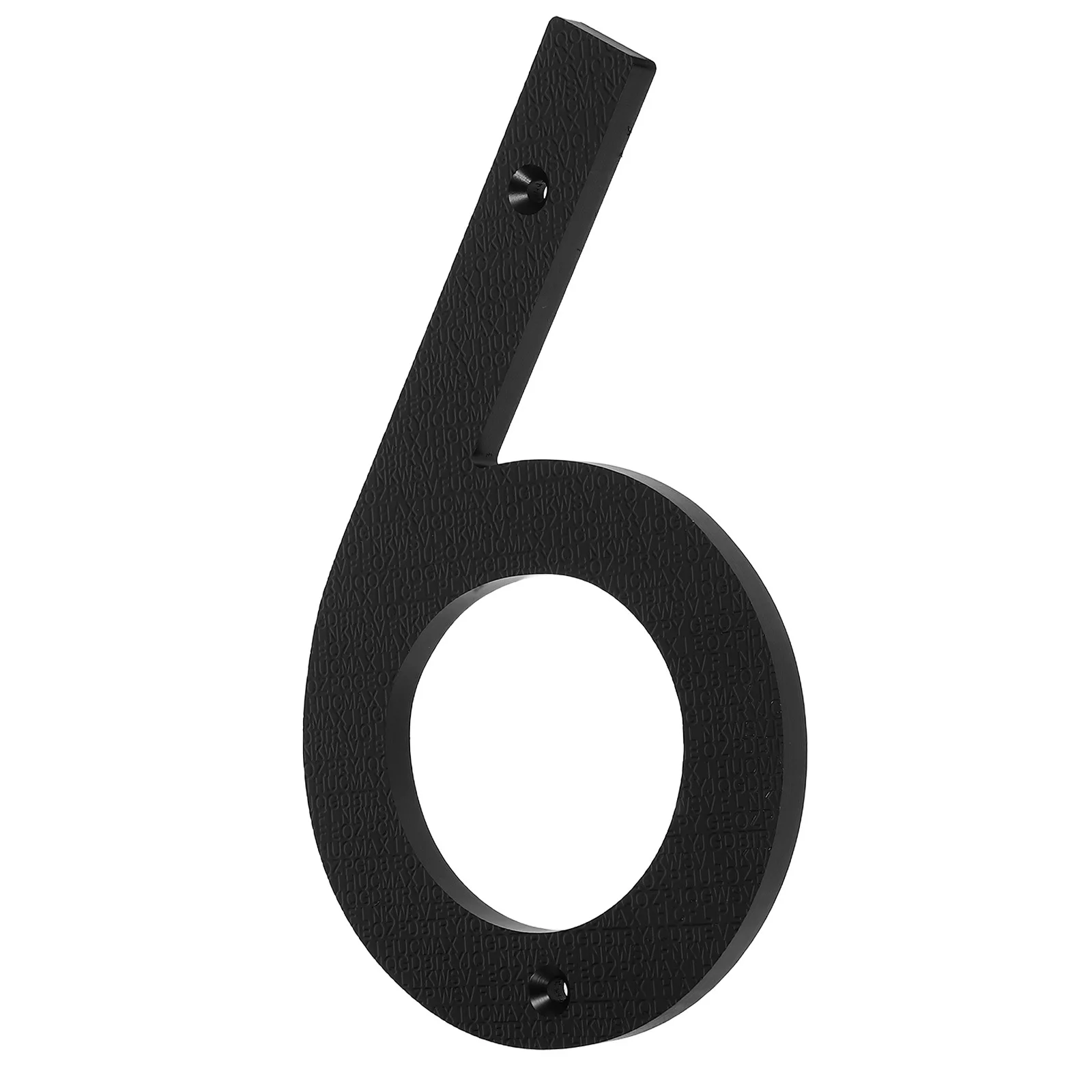 

8 Inch Floating House Number for Outside Large Modern Black Address Sign with Letter Pattern Design High Visibility Outdoor