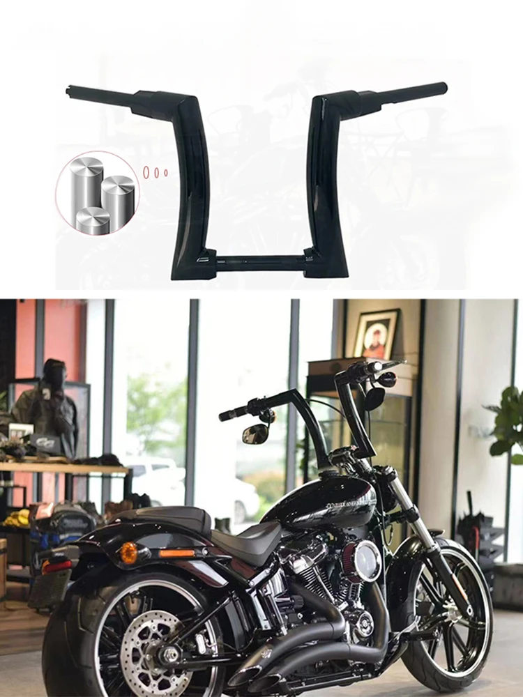 Motorfiets 12"14"16" Ape hanger stuur Dubbele hydraulische pomp voor Harley 883 1200 Road King Breakout Dana Street Fighter - afbeelding 2