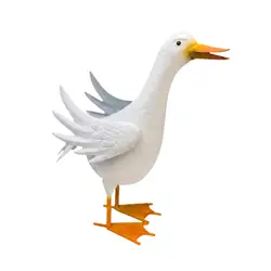 Figura de pato para jardín, estatua decorativa de exteriores