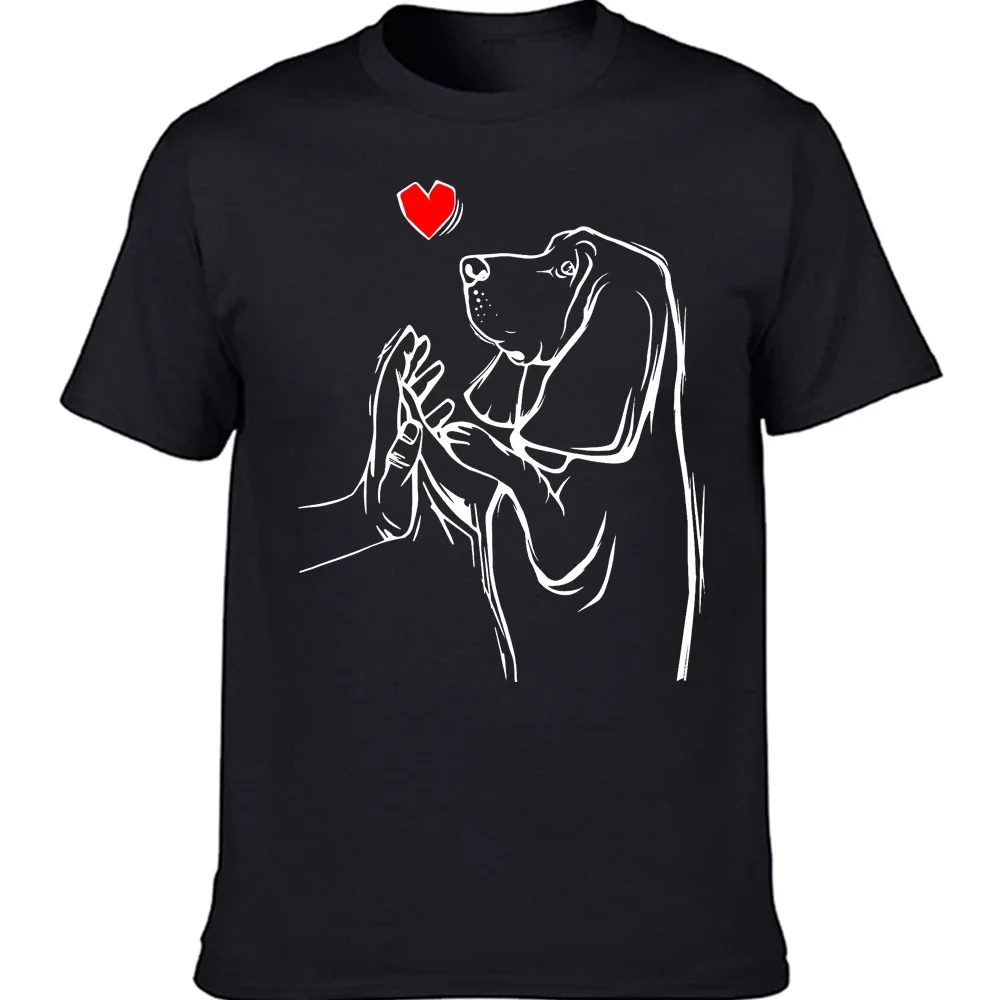 Camisetas gráficas con diseño de perro Basset Hound, regalo de cumpleaños, ropa de calle para el día de la madre, camiseta de manga corta, ropa para hombre Harajuku