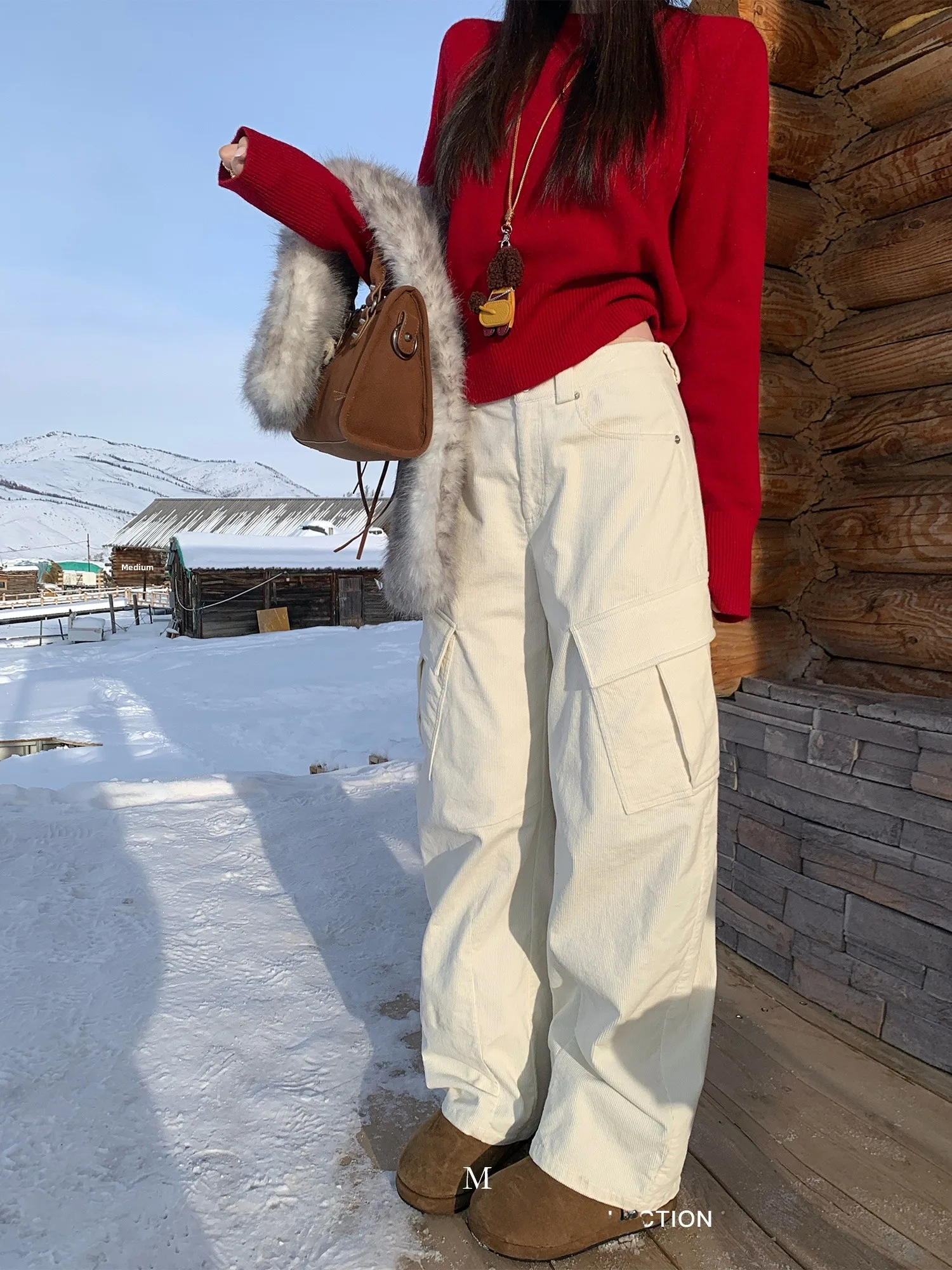 

Повседневные винтажные рабочие брюки в стиле High Street с множеством карманов, женские свободные широкие брюки, длинные повседневные брюки из хлопка и полиэстера с эластичной резинкой