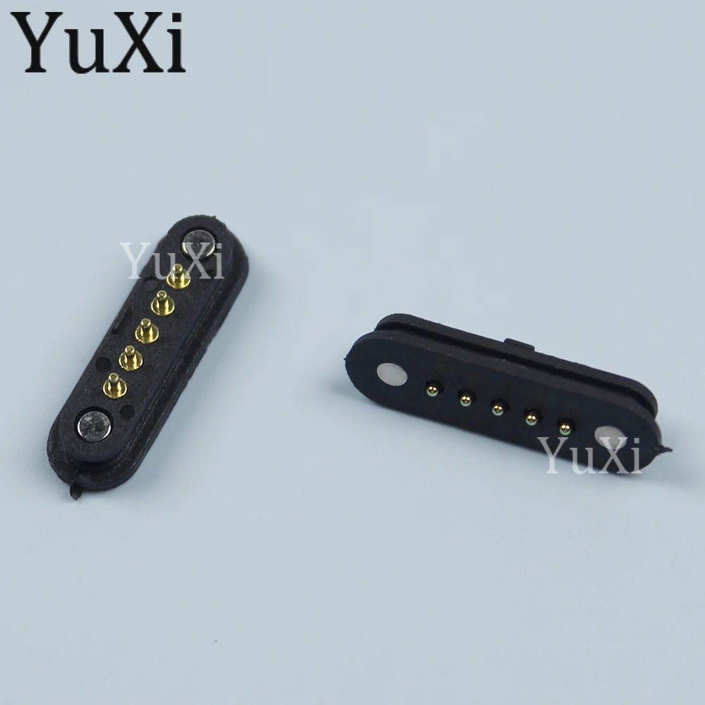 1Set DC Magnetic Pogo Pin Connector 2A 36V Pogopin Male Female Spring Loaded 2Pin 3Pin 5Pin DC Power Socket 2.45mm 2.80MM