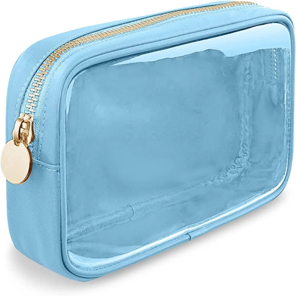 Borsa cosmetica in Pvc di moda borsa per il trucco di stoccaggio trasparente Shell borsa per il trucco di grande capacità da viaggio