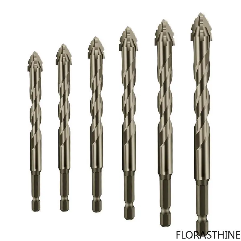 High Strength Eccentric Drill Bits Four-Edge Sawtooth Eccentric Twist Bit Drill Set High Hardness Bevel Tip Serrated Bits