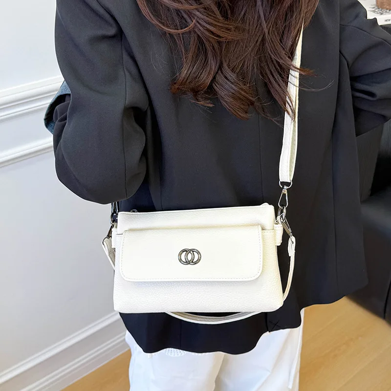 

Large Capacity Multi - layer Women's Crossbody Bag - Practical Handheld Shoulder Bag