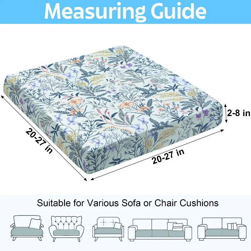 8Pcs Patio Cushion Covers Outdoor Stretch Soa Couch Cover Replacement Couch Slipcover Soa Seat Chair Porch Patio Furniture 2026