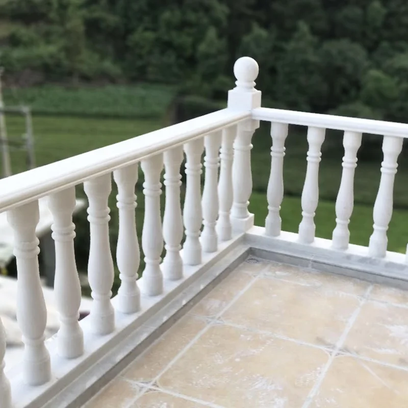 Customization Decorative Architectural  Carving Marble Staircase Railing Balustrade