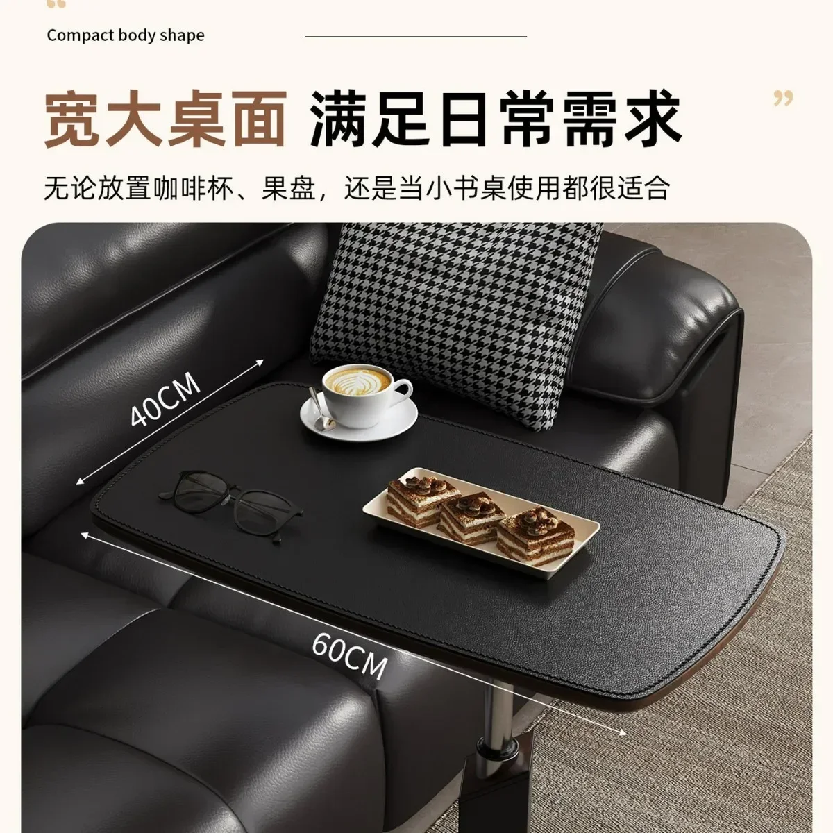 DSA removable bedside table lifting computer table simple small desk bedroom home sofa side office study table