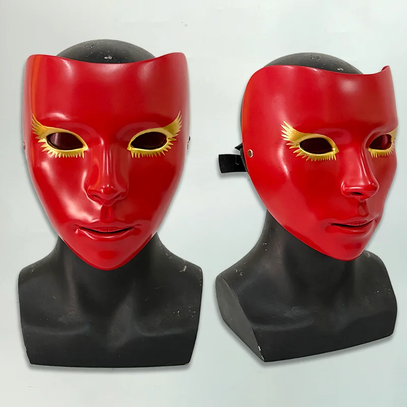 

Game DEATH STRANDING 2 Higgs Cosplay Adult Unisex Mask Red Full Face Masks Resin Headwear Costume Halloween Props