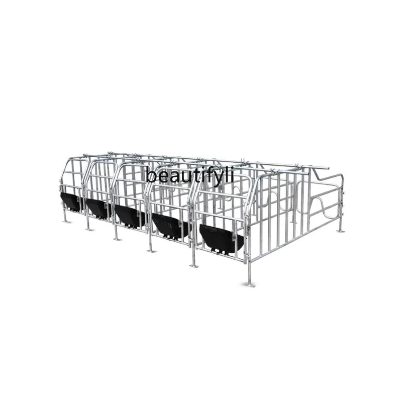 TT Customized Sow Anchor Bar 10-Seat Thickened Care Pig Maternity Bed Floor-Standing Farm Equipment Pig Fence