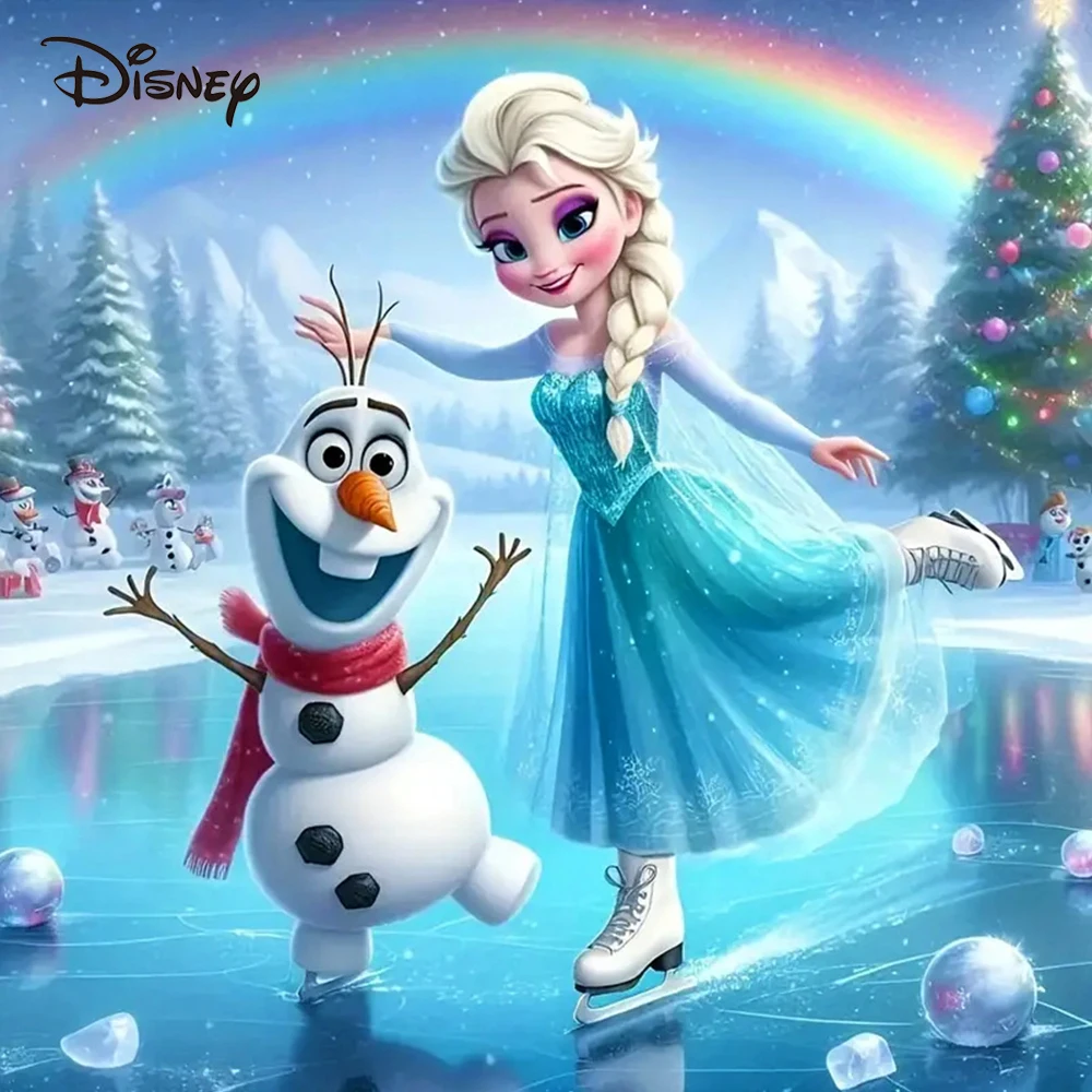 Disney 5D Diamond Embroidery Frozen Cross Stitch Mosaic Princess Elsa DIY Picture Rhinestones Olaf Painting Cartoon Child Gift