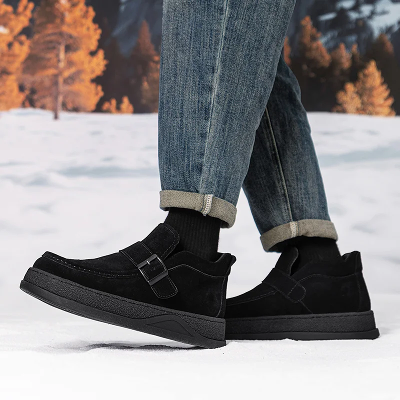 أحذية رجالي فاخرة الرجال أحذية من الجلد عادية لينة مصمم الأزياء المتسكعون أنيق الذكور الكلاسيكية الرجعية الخريف الشتاء Styles39-44 #6